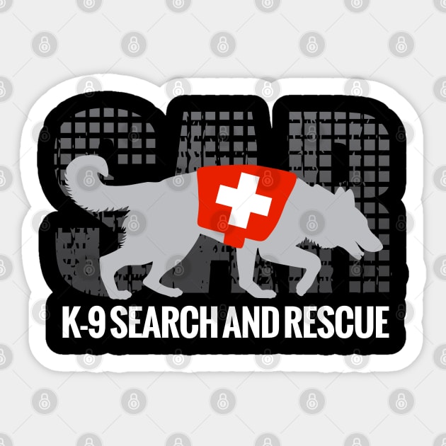 K-9 Search and Rescue Sticker by Nartissima